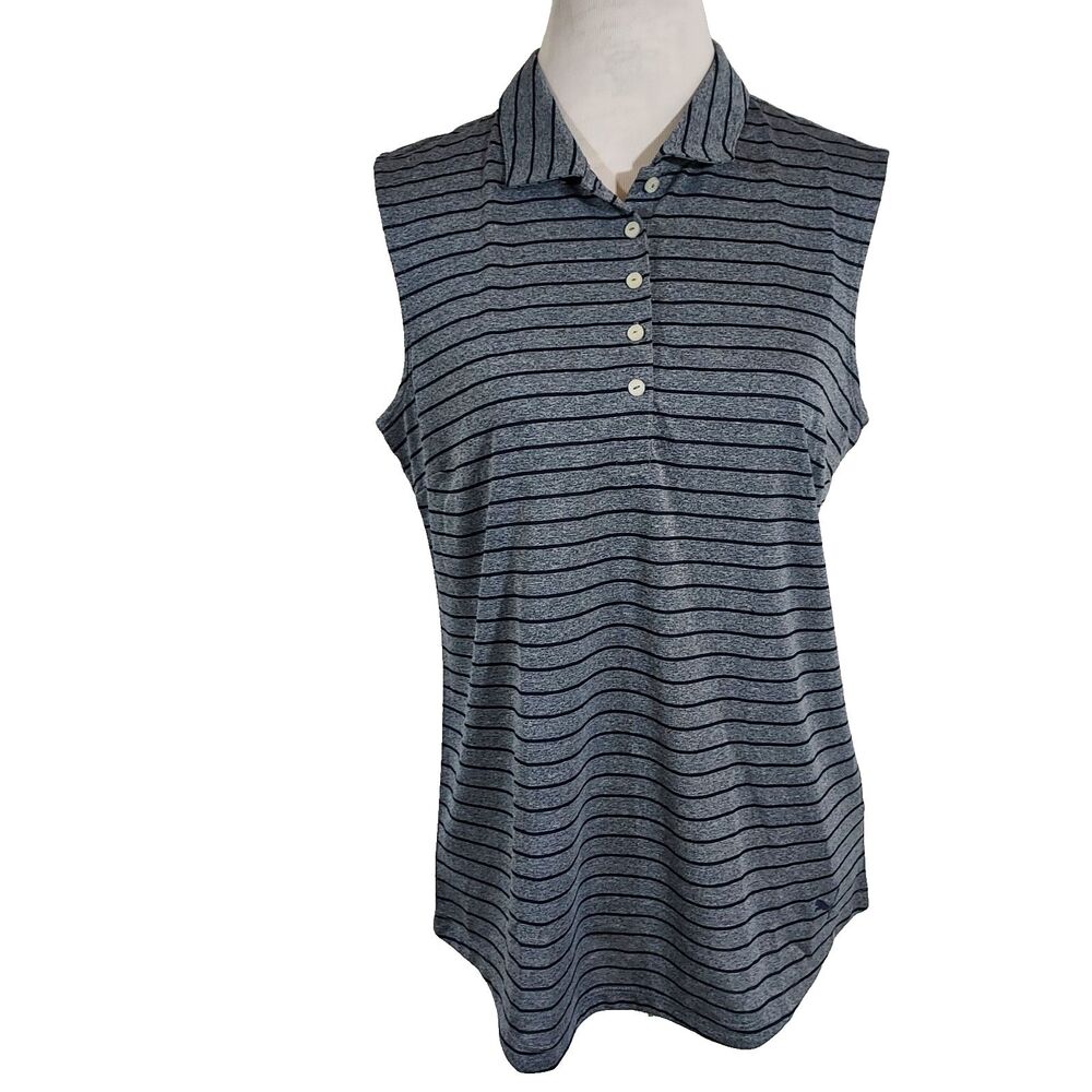 Puma Sleeveless Polo Shirt Drycelll Womens Size XL Golf Tennis Pickleball NWT